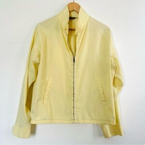 Vintage yellow cotton lightweight windbreaker, size L